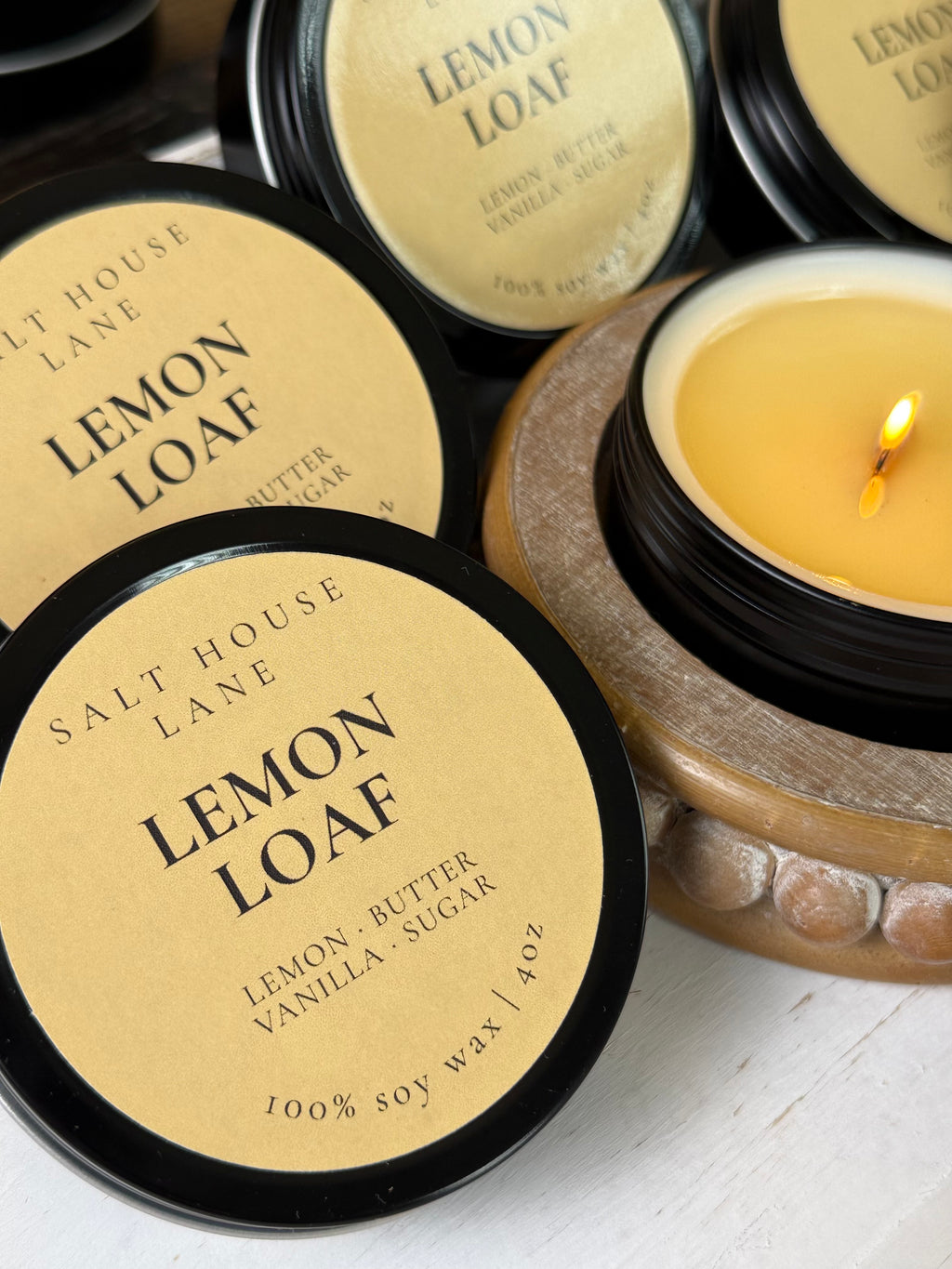 Lemon Loaf Soy Candle - 4oz Travel Tin