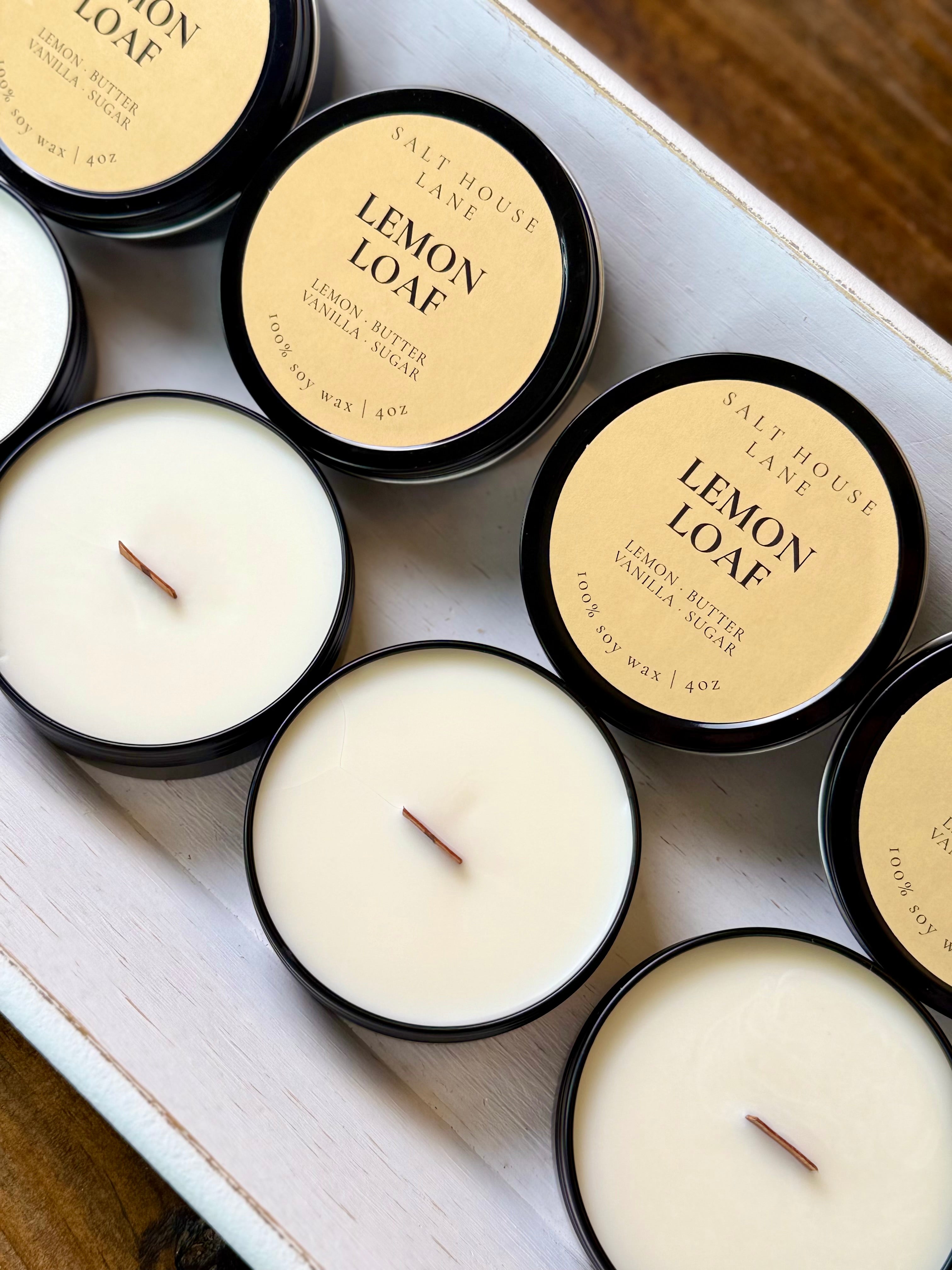 Lemon Loaf Soy Candle - 4oz Travel Tin