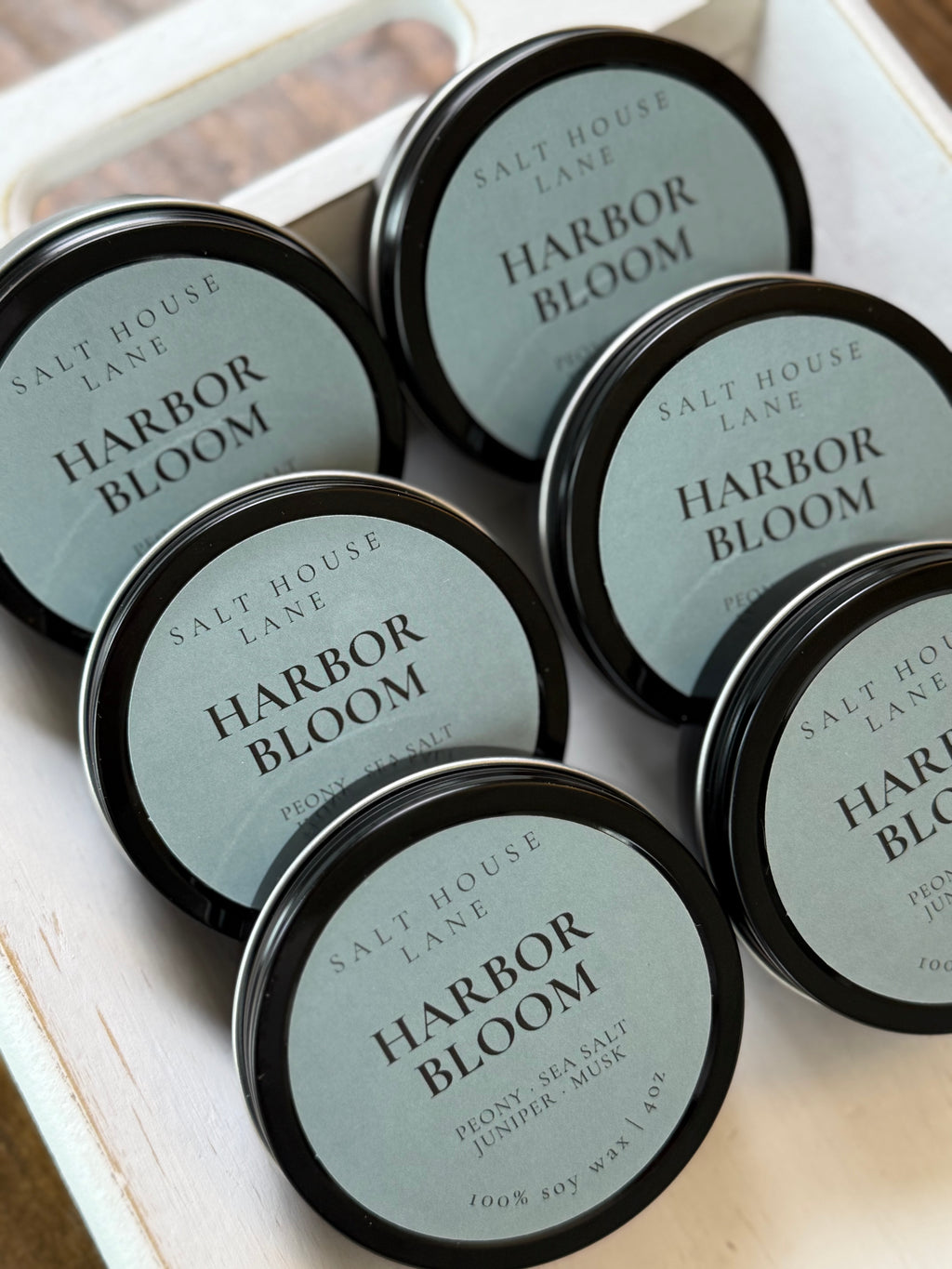 Harbor Bloom Soy Candle - 4oz Travel Tin