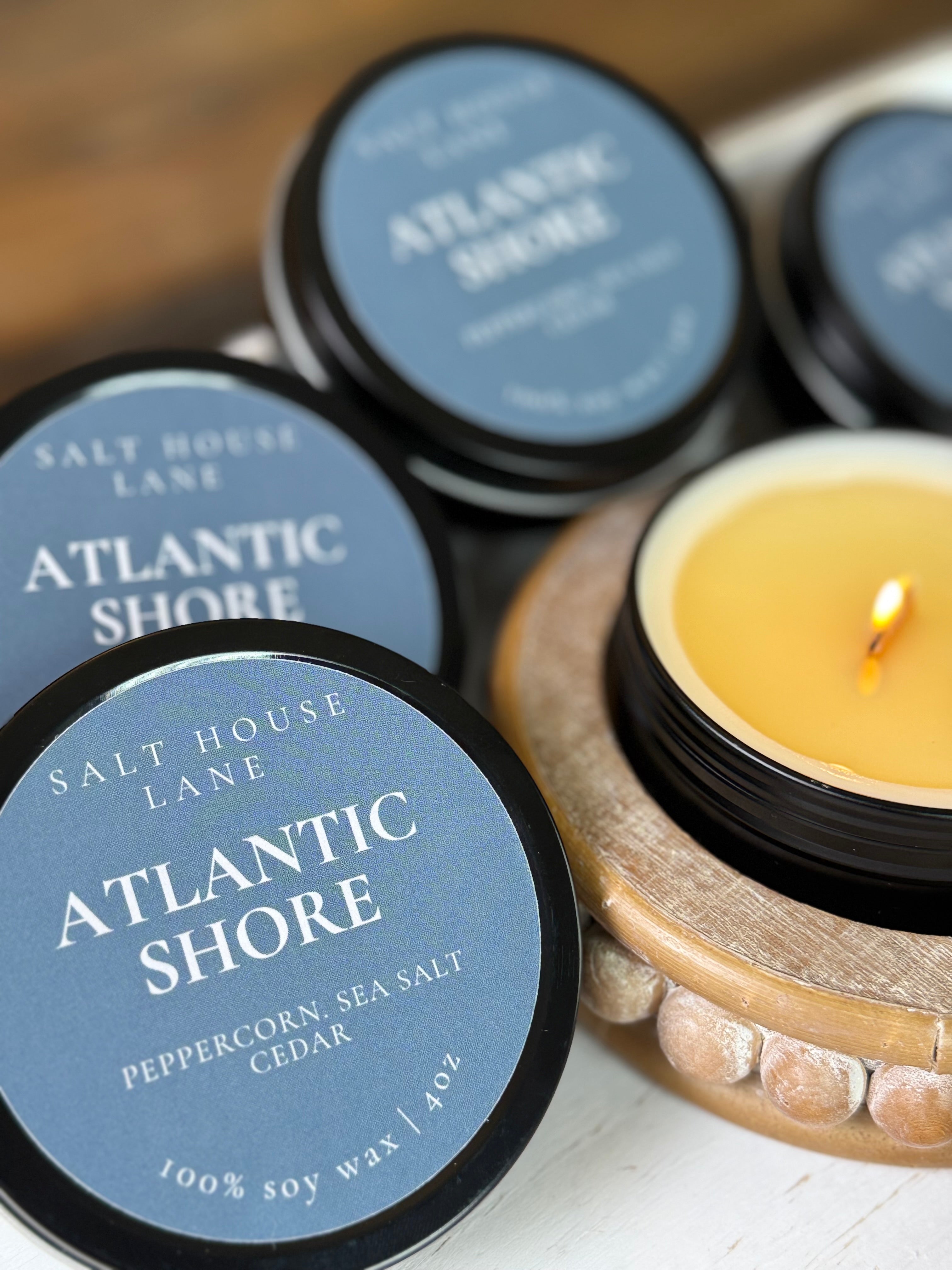 Atlantic Shore Soy Candle - 4oz Travel Tin